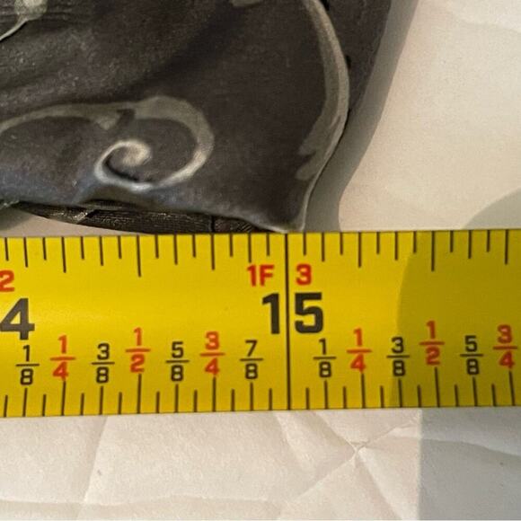 White House Black Market Gray Cream Paisley Pure Silk Beaded Skirt NWOT Size 4 - Picture 10 of 11